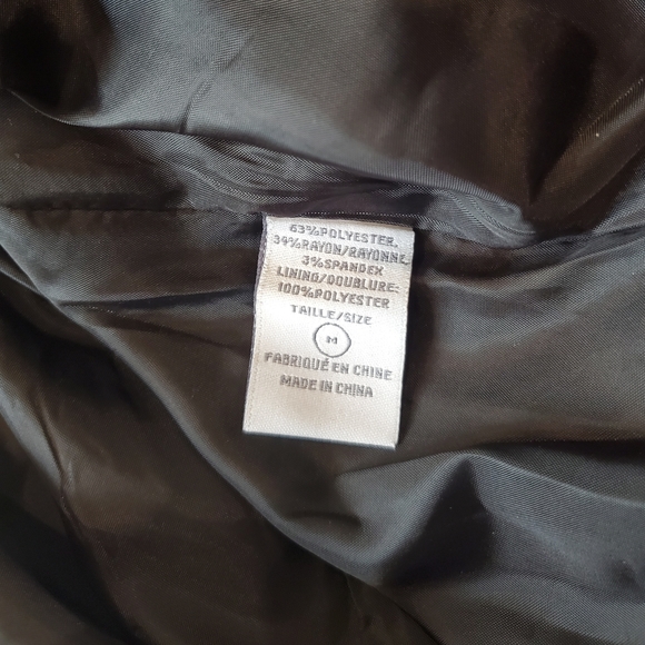 NWOT Suzy Shier mini dress with asymmetrical collar, size M, black & grey plaid - Picture 5 of 8